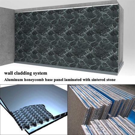 sintered stone wall cladding system