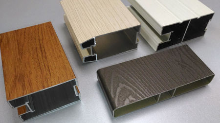 wood texture aluminum extrusion profiles